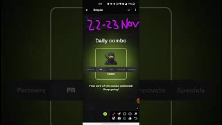 Dropee daily combo today  dropee daily combo 23 November  Daily Combo Dropee  Dropee 23 November [upl. by Anilegnave]