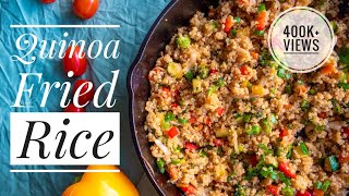 Quinoa Fried quotRicequot  Healthy Fried Rice  How to cook perfect Quinoa [upl. by Neyuq]