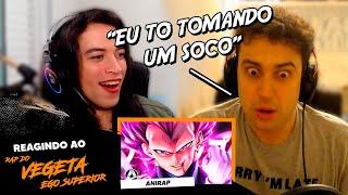 NÓIS REAGE AO RAP DO VEGETA  EGO SUPERIOR  AniRap ProdHunter [upl. by Pihc257]