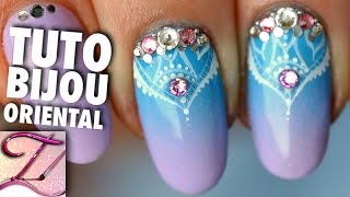 Tuto nail art bijou oriental de printemps [upl. by Giltzow]