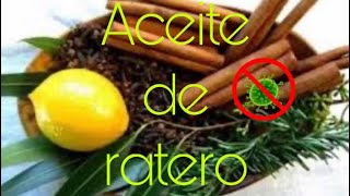 Receta original del aceite de raterouna breve historia de su origen [upl. by Anawek]