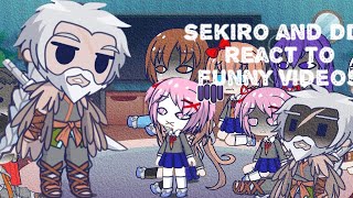 sekiro and DDLC react to funny videosgl2 [upl. by Ihcehcu]