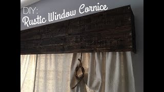 RUSTIC WOOD CORNICE DIY Made from tongue amp groove wood [upl. by Eiznik]