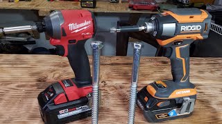 Milwaukee Gen 3 VS Ridgid Octane Impact driver [upl. by Lapo]