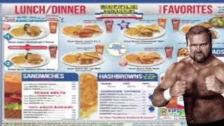 Arn Anderson Waffle House menu [upl. by Coniah752]