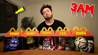 DO NOT ORDER ALL FIVE NIGHTS AT FREDDYS HAPPY MEALS AT 3 AM SCARY [upl. by Thaddaus720]