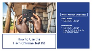 How to Use the Hach Chlorine Test Kit [upl. by Irita256]