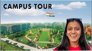 CAMPUS TOUR  OP JINDAL GLOBAL UNIVERSITY [upl. by Gwennie]