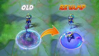 Selena Revamp Gemini Zodiac Skin VS OLD Skill Effects  MLBB Comparison [upl. by Nhabois]