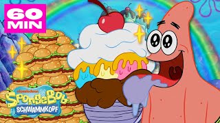 SpongeBobs hungrigste ESSENsmomente  60 Minuten lang 🍔  SpongeBob Schwammkopf [upl. by My]