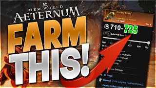 How to Get the BEST 725 Gear Score Life Staffs  New World Aeternum [upl. by Adniled]