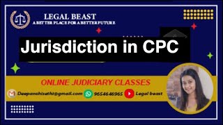 Jurisdiction in CPC Subject matter  Pecuniary and Territorial Jurisdiction [upl. by Droflim]