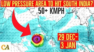 Heavy Rain to Strike South India Low Pressure Area Forms over Arabian Sea  Cyclone Remal Update [upl. by Born]