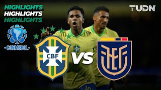 HIGHLIGHTS  Brasil vs Ecuador  CONMEBOL Eliminatoria 2026 TUDN [upl. by Lamarre]