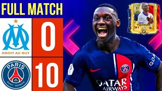 MARSEILLE VS PARIS SG 0 10  FULL MATCH EA SPORTS  FC MOBILE 2 [upl. by Laurel]