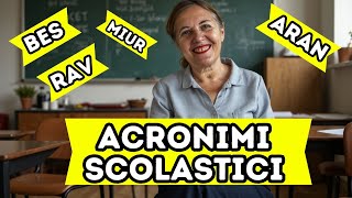 Acronimi Scolastici La Lingua Nascosta dellIstruzione [upl. by Broder879]