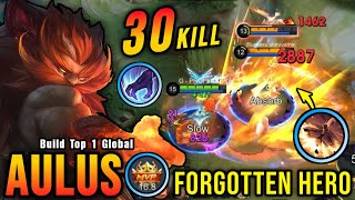 30 Kills Powerful Jungler Aulus The Forgotten Hero  Build Top 1 Global Aulus  MLBB [upl. by Idnahs]