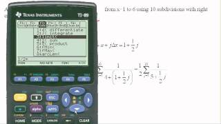 Calculating right endpoint approximation using technology [upl. by Mallina757]