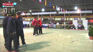 Petanca Campeonato Europeo Previa sub23 Tripletas Masculino PetancaTV España vs Turquia [upl. by Ayadahs]