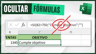 Cómo OCULTAR FÓRMULAS en Excel [upl. by Martineau]