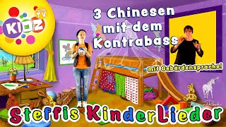 Kinderlieder  Drei Chinesen mit dem Kontrabass  Gebärdensprache [upl. by Araas]