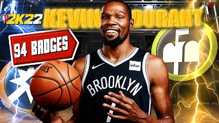 NBA 2K22  94 BADGE POINTS 610 Ankle Breaking KEVIN DURANT DEMIGOD Build  PS5 Gameplay [upl. by Ahsinauj]