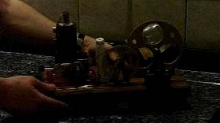 Wilesco D3 steam engine Dampfmaschine mixes Whisky [upl. by Einej590]