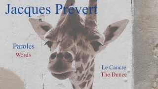 French Poem  Le Cancre by Jacques Prévert  Slow and Fast Reading [upl. by Platus]