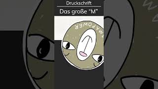 🦙Druckbuchstabe M  die Druckschrift von Anfang an richtig schreiben lernen [upl. by Lanny]