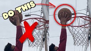 How To Dunk A Basketball With 1 And 2 Hands No Palming [upl. by Ttergram]