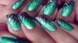 NAIL ART DESIGN TUTORIAL BOHEMIAN FLOWER [upl. by Rosalinda483]