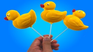 DIY How to make Chocolate Duck Lollipops with 3D Molds [upl. by Hnahk]