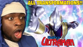 THE POSES ARE PEAK  Ultraman ALL Transformations REACTION [upl. by Naehs]