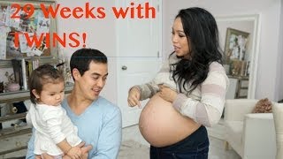 29 Week Pregnancy update with TWINS  itsMommysLife [upl. by Arannahs899]