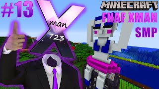 Minecraft FNAF Xman SMP  Building A Ballora Statue Part 13 [upl. by Kcin]