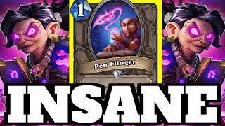 Destroying the Opponents DECK with Pen Flinger Rin the First Disciple Combo  Hearthstone [upl. by Charry789]