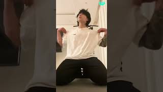 JUNGKOOK working out  Moan  Groan  weverse live BTS [upl. by Ahsap46]