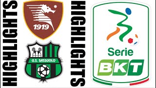 Sassuolo vs Salernitana 40 Highlights  Serie B 20242025 [upl. by Gerrard260]