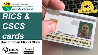 RICS amp CSCS cards [upl. by Atlee]