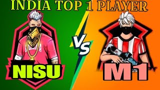 M1 vs NISU Most Wanted Player ☠️ raistar gaming level 😱freefire virgarenafreefireworld viral [upl. by Ahsataj]