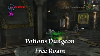 LEGO Harry Potter Years 14 Playthrough Part 56  Potions Dungeon  Free Roam [upl. by Arahsit]