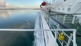 MV Barfleur View from the Starboard Bridge Wing 241023 [upl. by Belford]