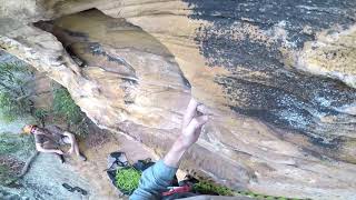 Climbing Woken Furies 18 at Mount Kuringgai Lost amp Found Wall [upl. by Pippy906]