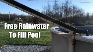 DIY Harvesting Rainwater to Fill Swimmimg Pool [upl. by Bullough]