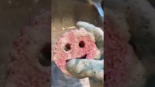 Scrub Daddy Mommy ASMR sink cleaning w jazz music in the background asmr scrubdaddy [upl. by Atews705]