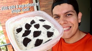 ¡HELADO CASERO DE OREO con solo 3 INGREDIENTES 😱 ¡Receta Super fácil y Barata 🍨 [upl. by Narruc]