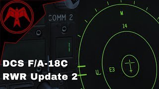 DCS FA18c Hornet RWR Update 2 [upl. by Anaujnas]