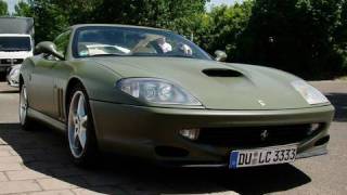 Matte Green Ferrari 550 Maranello w Kreissieg Exhausts [upl. by Selbbep]