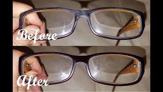 HOW TO REMOVE SCRATCHES ON YOUR EYE GLASSES USING BAKING SODA [upl. by Yoong]