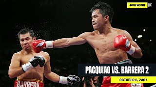 FULL FIGHT  Manny Pacquiao vs Marco Antonio Barrera 2 DAZN REWIND [upl. by Erdnuaed]